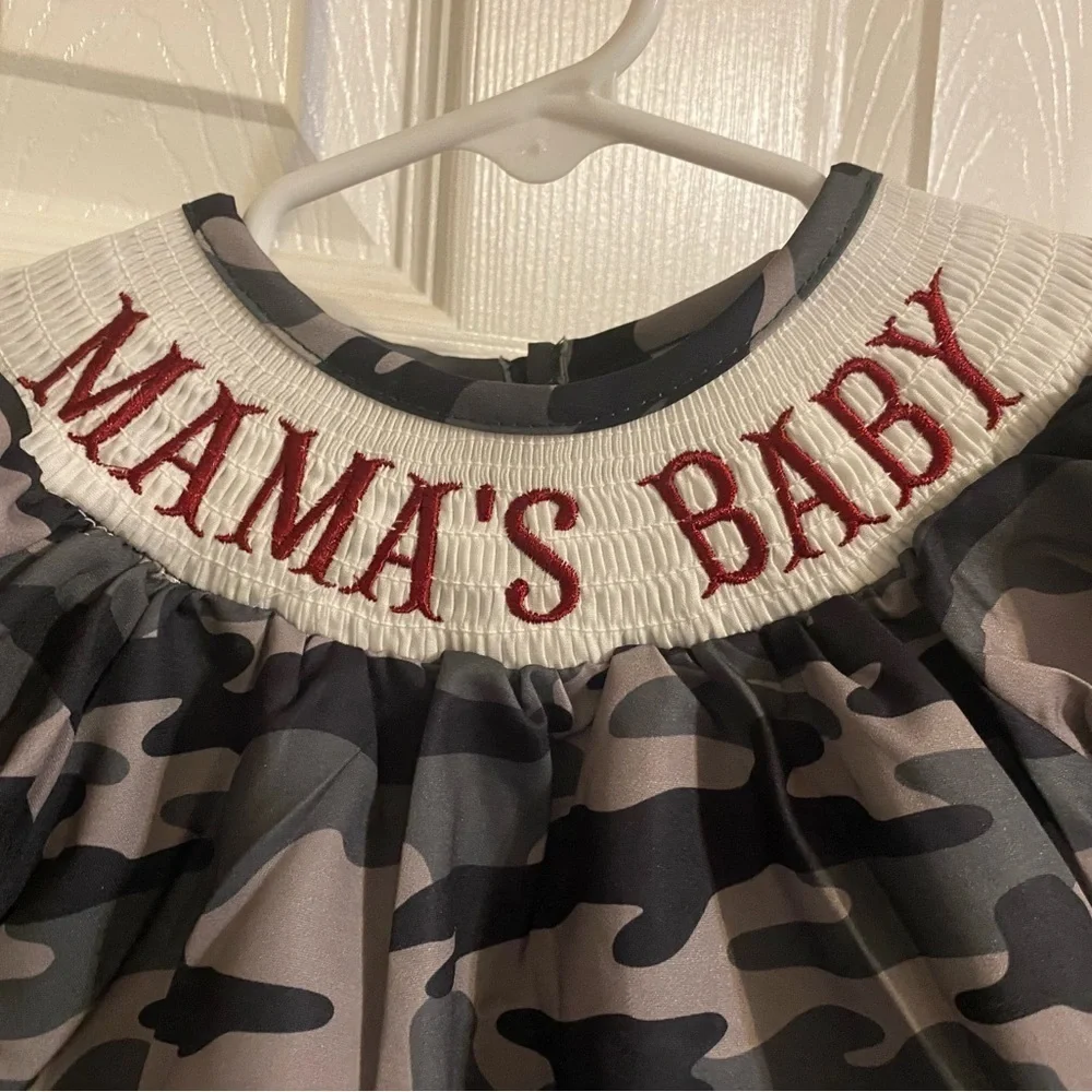 New Smocked Mama’s Baby Romper